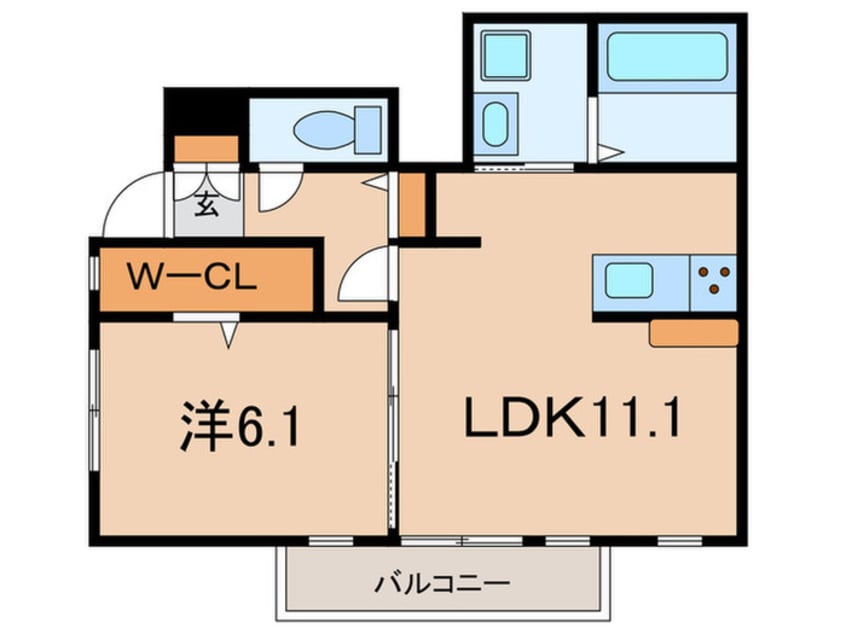 間取図 クローバー富士５号館