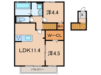 間取図 クローバー富士５号館