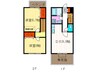 パレヴェ－ル 2DKの間取り
