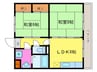 弥生マンション 2LDKの間取り
