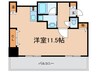 樹樹ガーデン 1Rの間取り