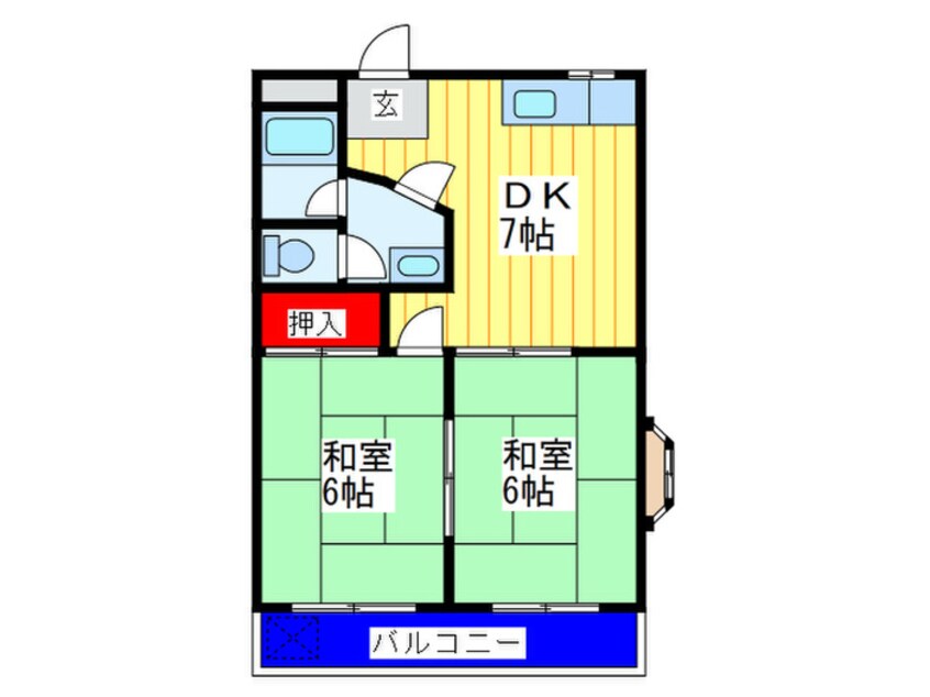 間取図 北田マンション