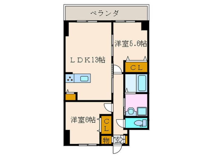 間取り図 ｸﾞﾗﾝﾚﾌﾞﾘ-桂川ｸﾞﾚｲｽﾚｼﾞﾃﾞﾝｽ