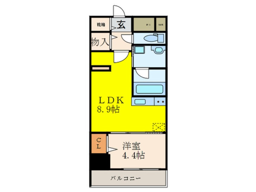 間取図 グランセジュール江坂