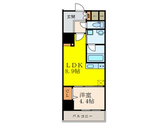 間取図 グランセジュール江坂