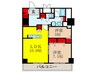 グランセジュール江坂 2LDKの間取り