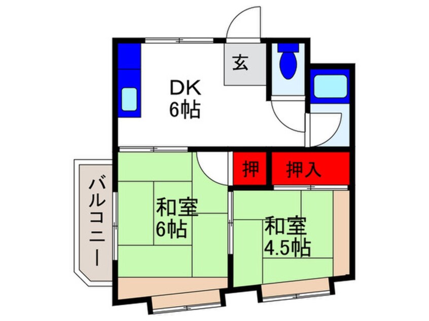 間取図 山の上ハイツ