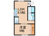 佐吉マンション 1LDKの間取り