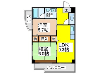 間取図 リ－デルフェリア住之江