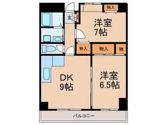 間取図 ビエント六甲Ⅲ　VIENTO ROKKOⅢ