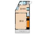 ミキハイム 1DKの間取り
