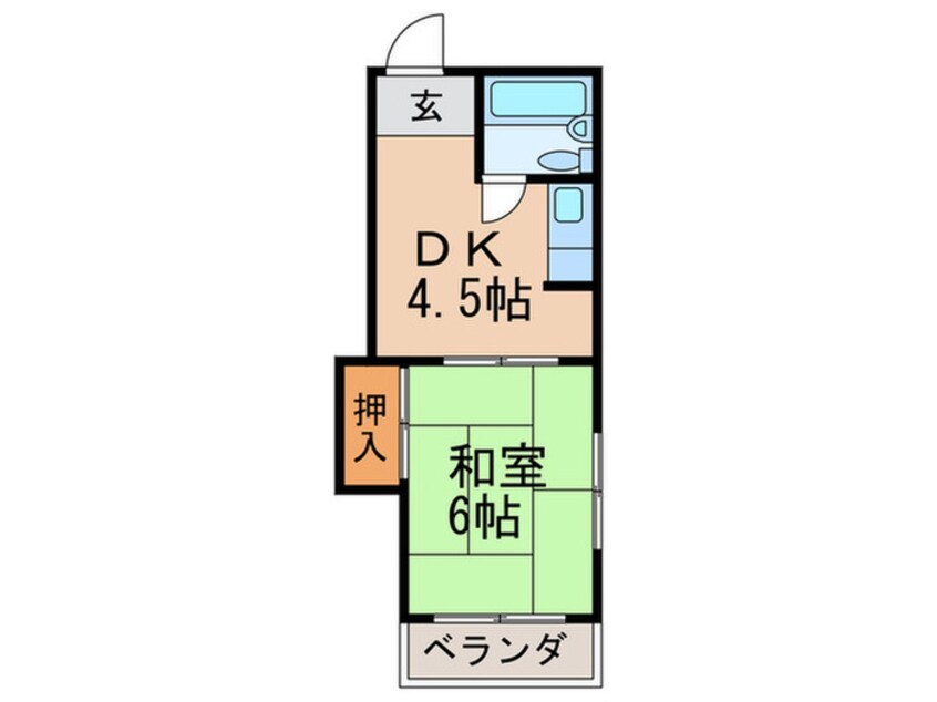 間取図 モンテロ－ラ安原