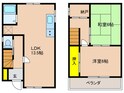 都丘町貸家の間取図