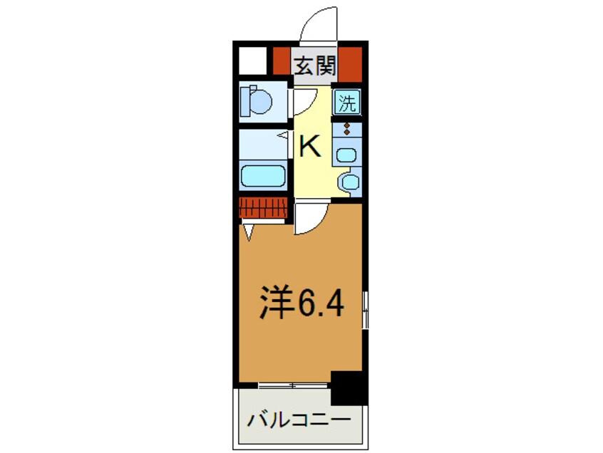 間取図 ｴｽﾃﾑﾌﾟﾗｻﾞ神戸水木通ｸﾞﾗﾝｸﾛｽ(205