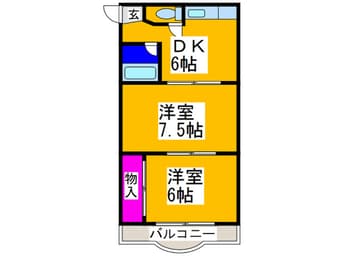 間取図 ロイヤルハイツ深井清水