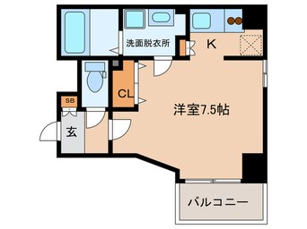 間取図 ジュネーゼグラン天満(1103)