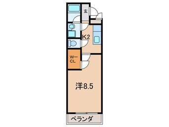 間取図 フジパレスタカシロⅠ番館