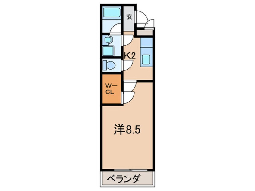 間取図 フジパレスタカシロⅠ番館