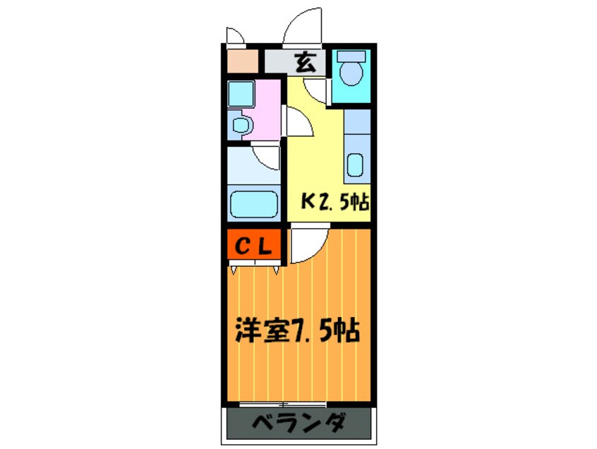 間取図 フジパレスタカシロⅠ番館