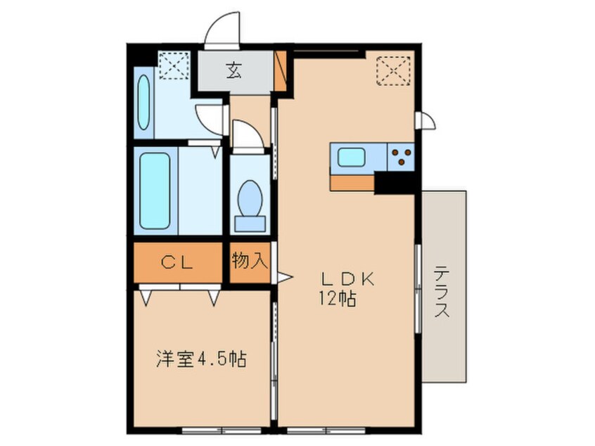 間取図 フラン苅原