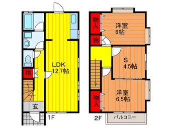 間取図 セゾンサンチュ－ル