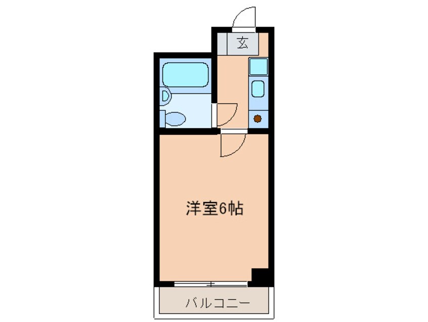 間取図 フリックコート三宮フロント