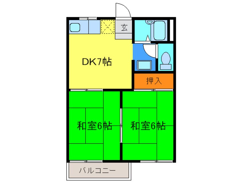 間取図 乾ハイツＡ棟