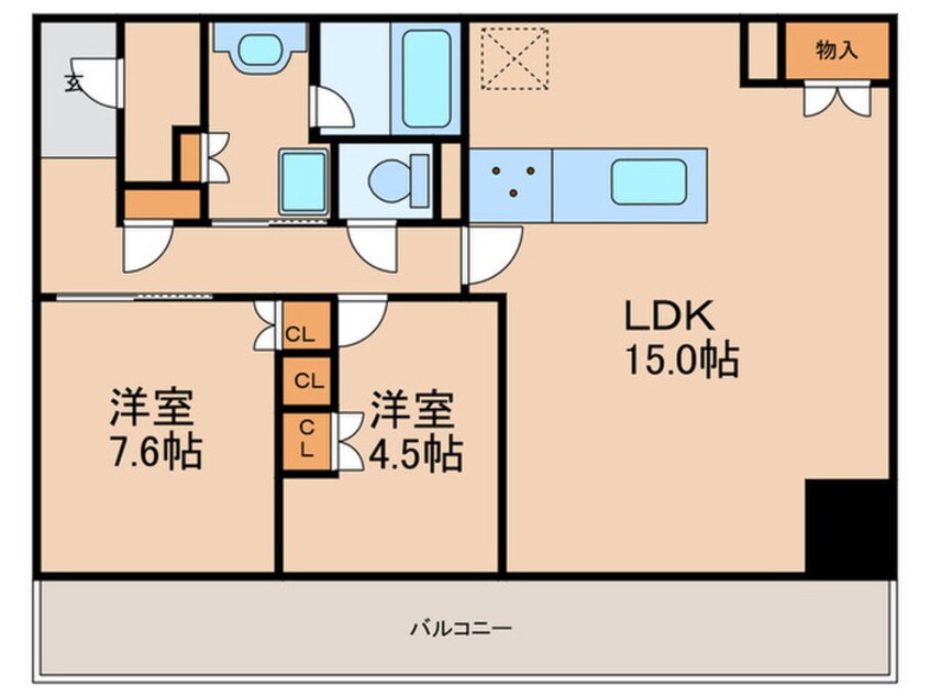 間取図 シエリアタワー大阪福島(1105)