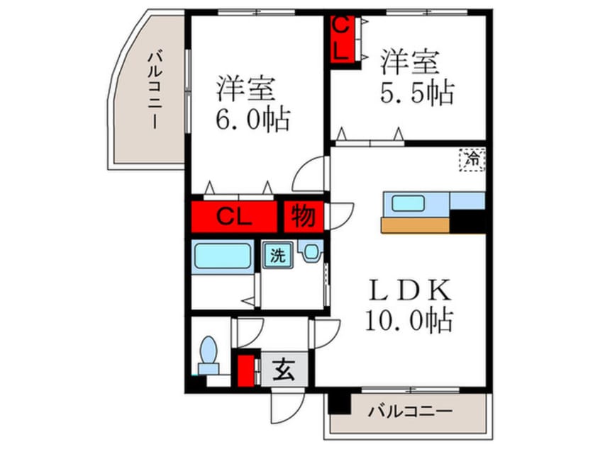 間取図 レジデンスマロン３号館