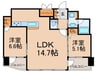 エステムプラザ梅田(205) 2LDKの間取り