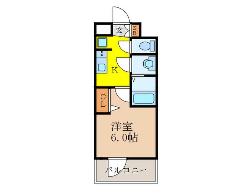 間取図 ﾌﾟﾚｻﾝｽ新大阪ｽﾄﾘｰﾑ(906)