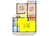 シャルム春日 2LDKの間取り
