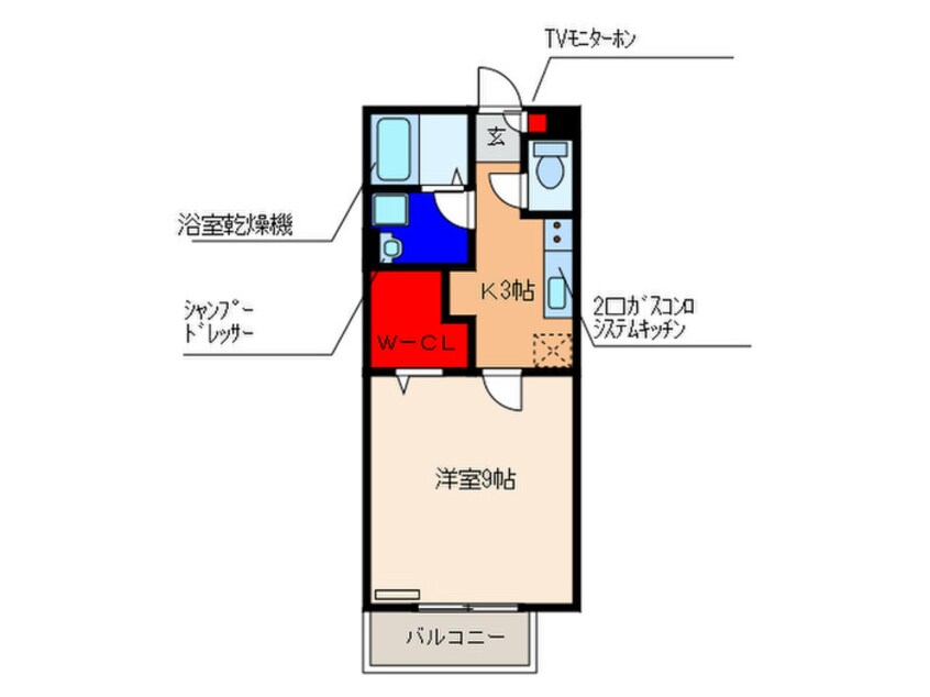 間取図 プレミール新稲