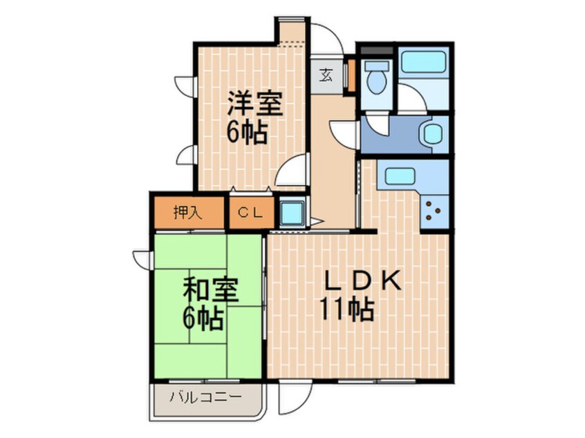 間取図 カサ. デラ. カッサ