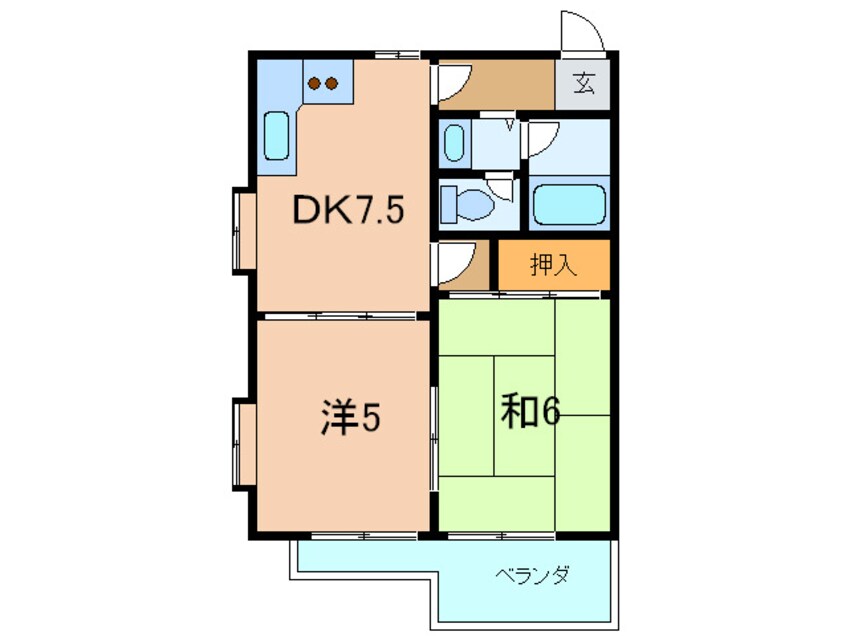 間取図 サンパレス２１夙川東