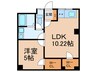 マンション早蕨 1LDKの間取り