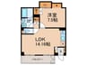 マンション早蕨 1LDKの間取り