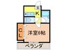 日の出マンション 1Kの間取り