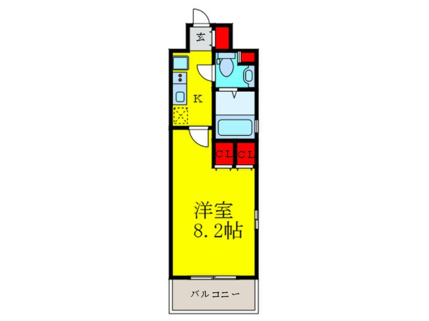 間取図 ベルフェリーク江坂