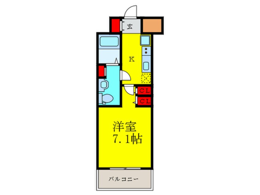 間取図 ベルフェリーク江坂