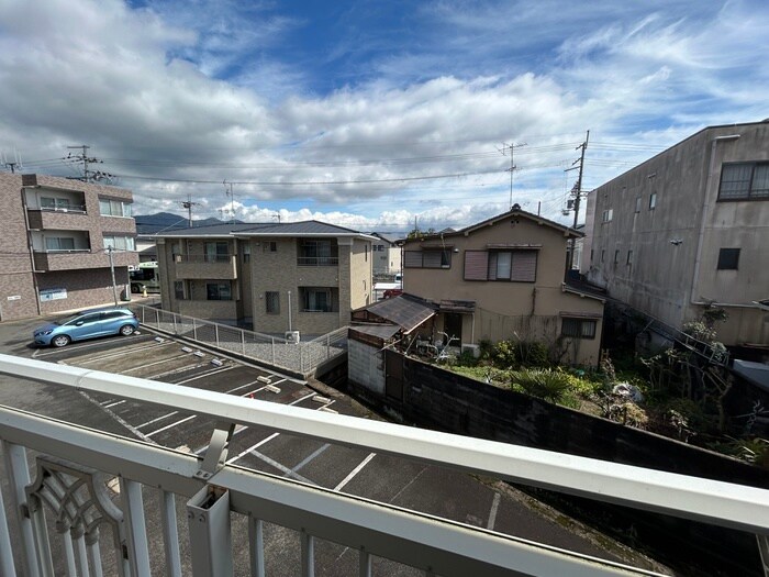 室内からの展望 プチフール嵐山