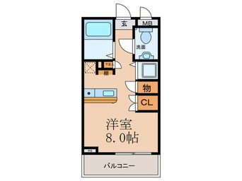 間取図 エスリード御堂筋梅田（313）