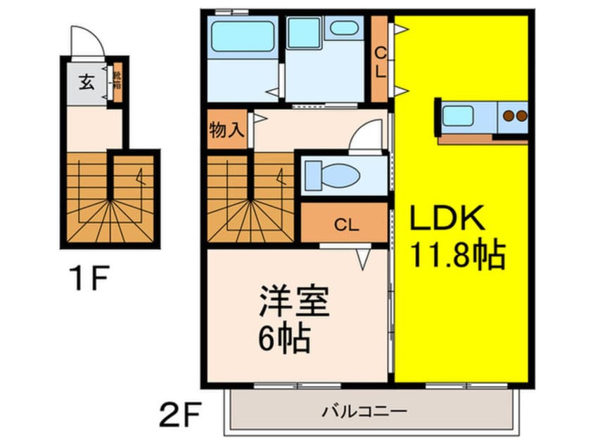 間取図 ラ・シェリ－ゼ