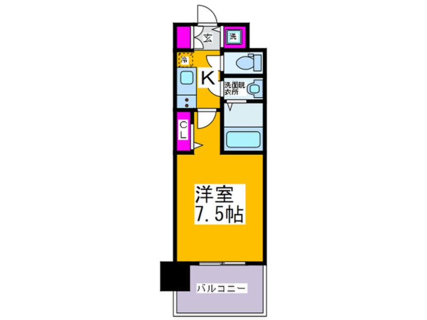 間取図 セレニテ日本橋プリエ