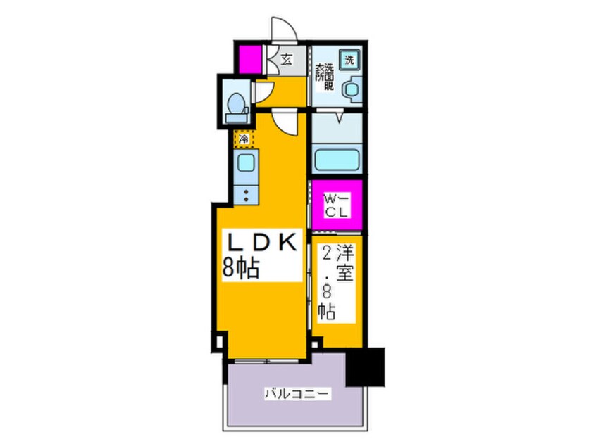 間取図 セレニテ日本橋プリエ