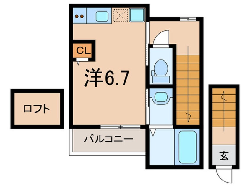 間取図 リッチライフ箕岡通