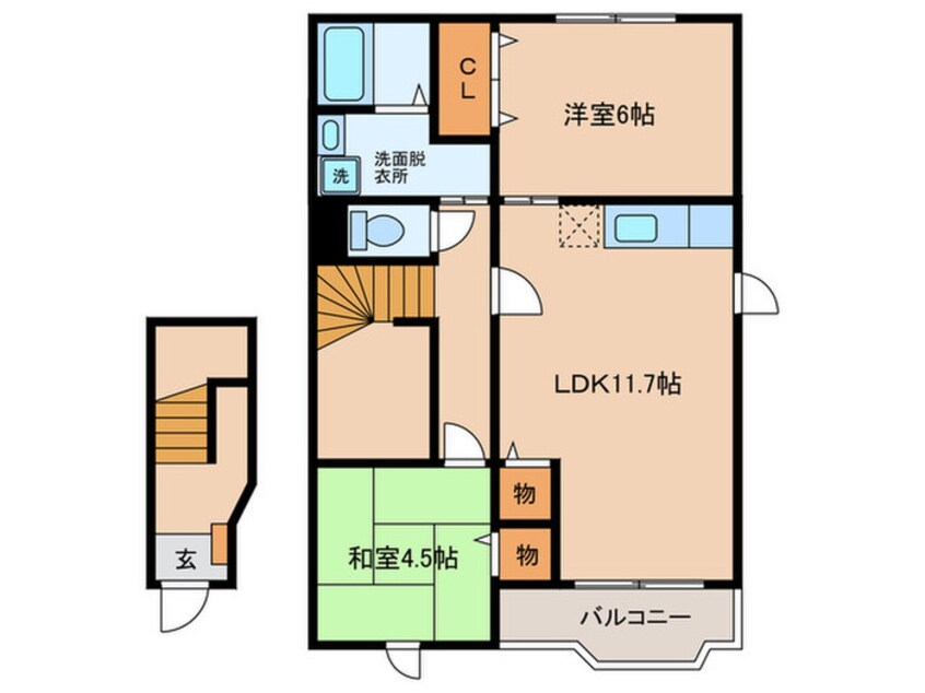 間取図 エレガンツァ　アロッジオⅡ号館