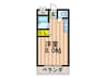 シャンティ－長尾家具 1Rの間取り