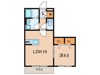 間取図 シャトレ清風