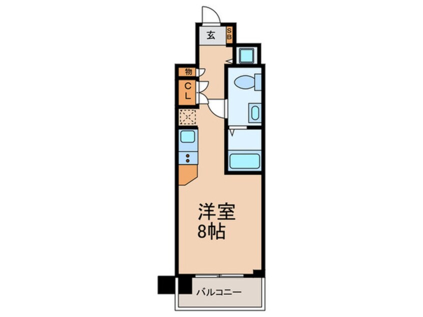 間取図 エスリード御堂筋梅田（610）